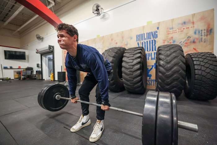 Keegan says he likes the discipline and purpose lifting gives him. His parents see something else: new armor.